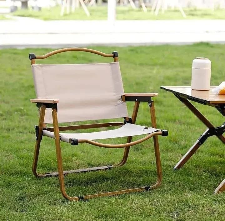 Chaise pliante camping Kermit position pliee