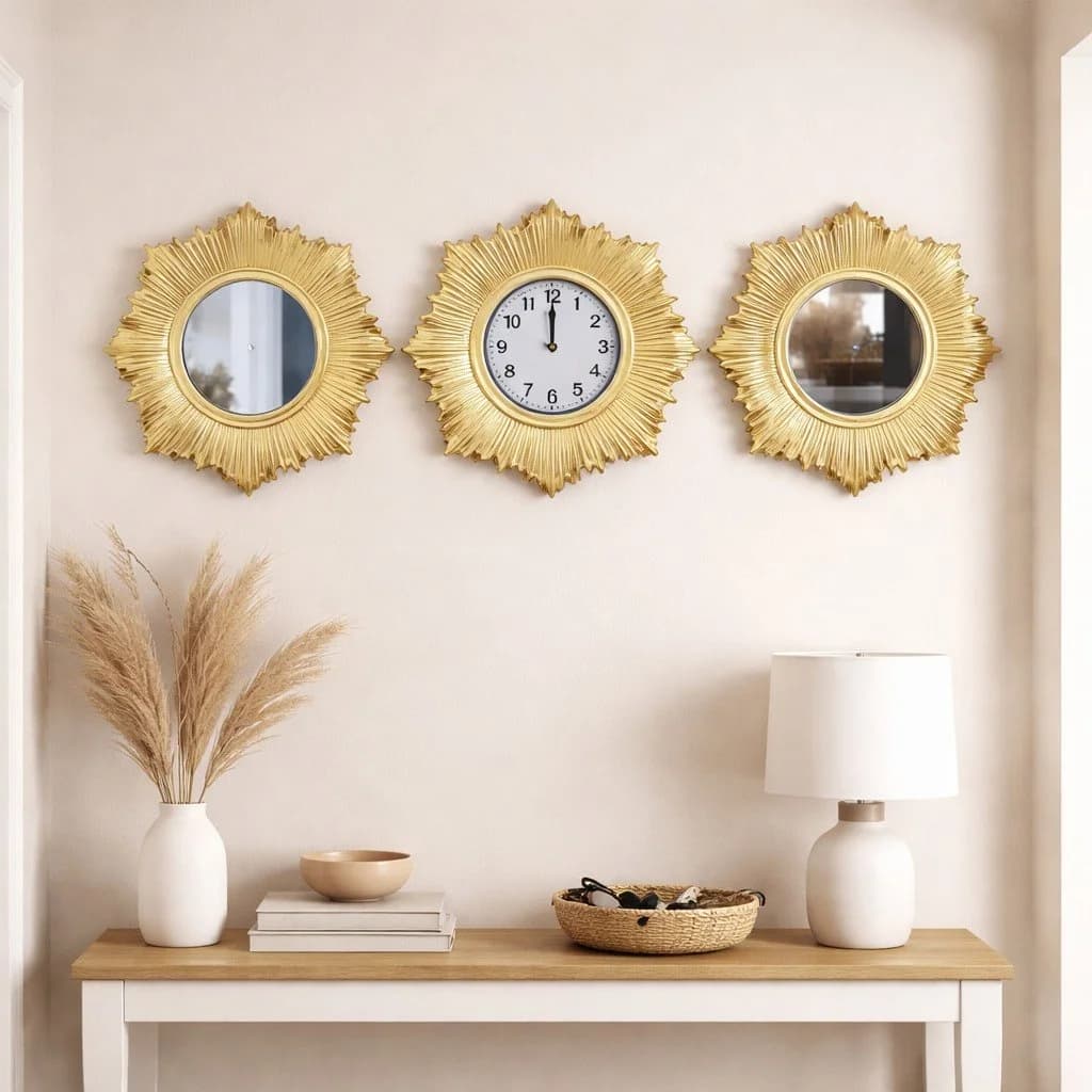 Sculpture arbre de vie dore en resine detail