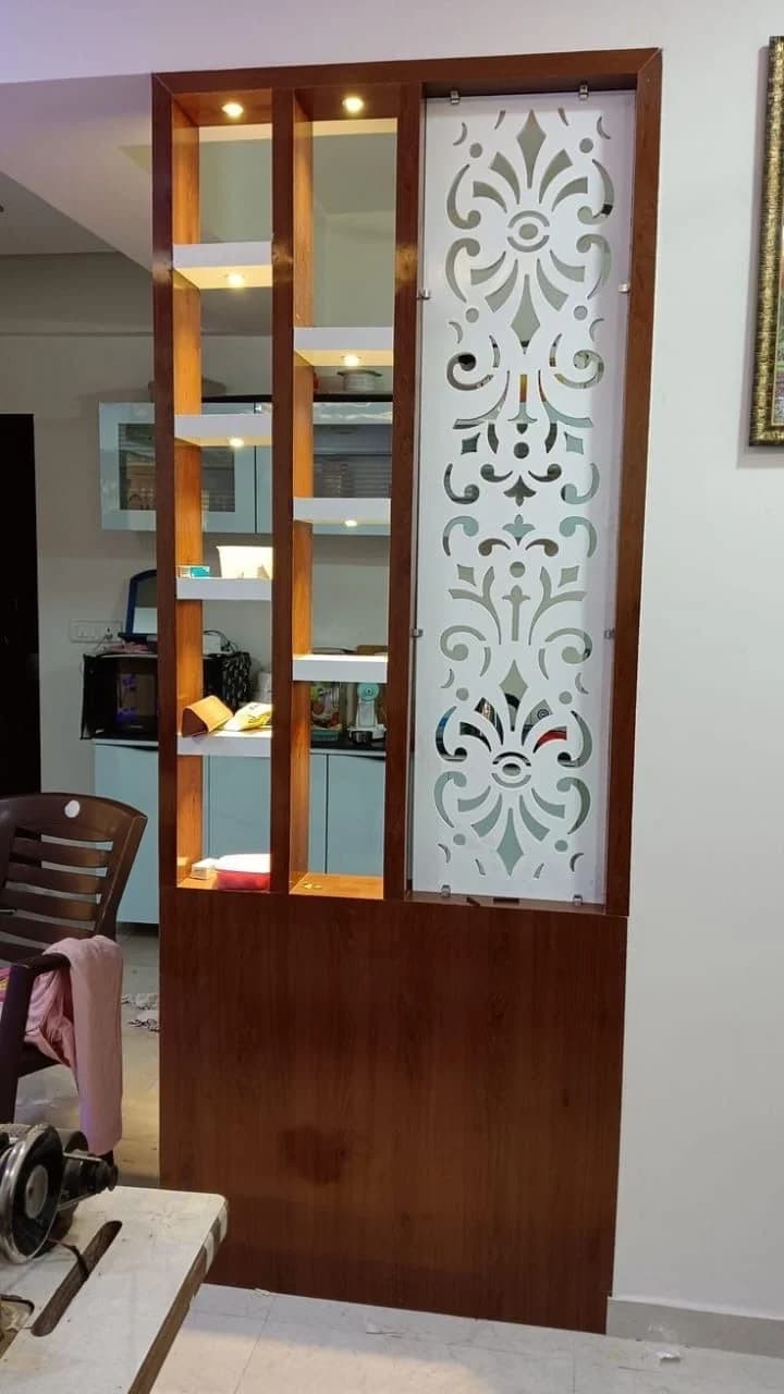 Cloison décorative - vue détail arabesques